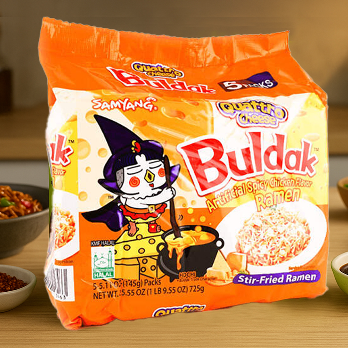 BULDAK NOODLES QUATTRO CHEESE FLAVOR